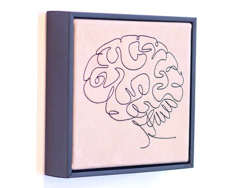 Quadro Cérebro Bordado | Westwing