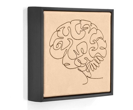 Quadro Cérebro Bordado | Westwing