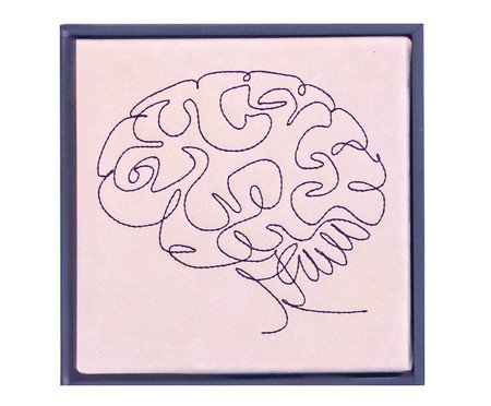 Quadro Cérebro Bordado | Westwing