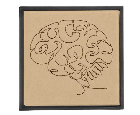 Quadro Cérebro Bordado | Westwing