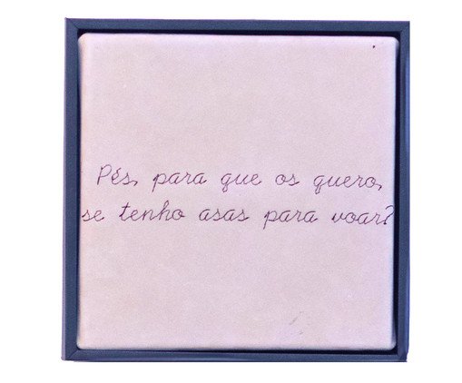 Quadro Pés e Asas Bordado, black | WestwingNow