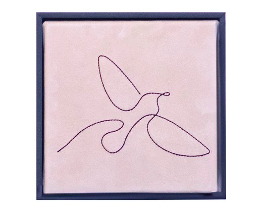 Quadro Pássaro Bordado, black | WestwingNow