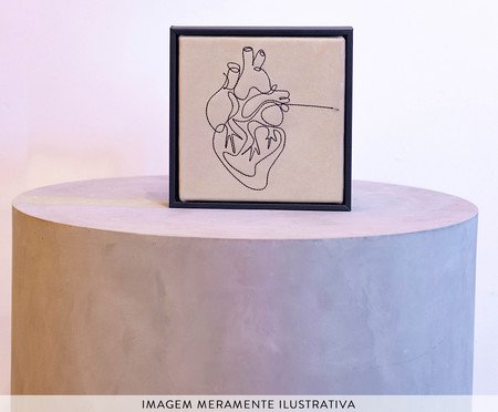 Quadro Coração Bordado | Westwing