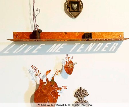 Placa em Ferro - Love Me Tender | Westwing