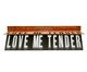 Placa em Ferro - Love Me Tender, Marrom | WestwingNow