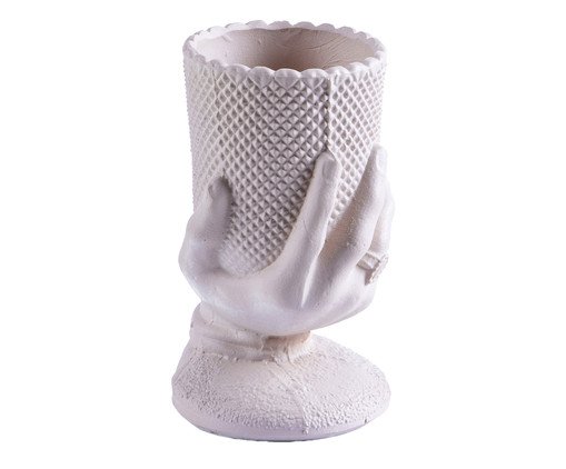 Vaso Mão Taça, Marrom | WestwingNow