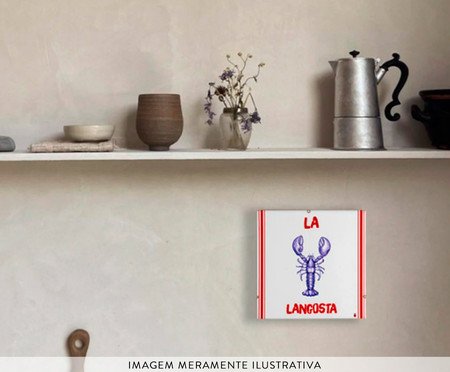 Quadro Azuleicha Avulso - Lagosta | Westwing