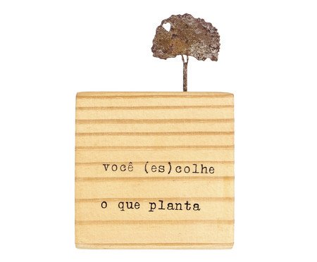 Cubo - Você (Es)Colhe o que Planta | Westwing