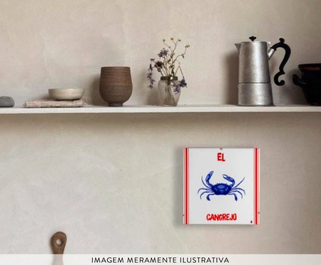 Quadro Azuleicha Avulso - Caranguejo | Westwing