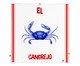 Quadro Azuleicha Avulso - Caranguejo, Branco | WestwingNow