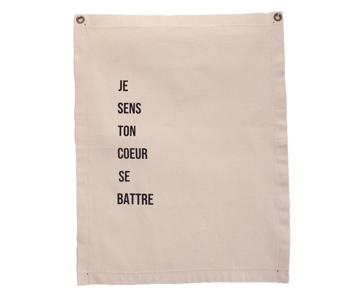 Canvas - Je Sens, Bege | WestwingNow
