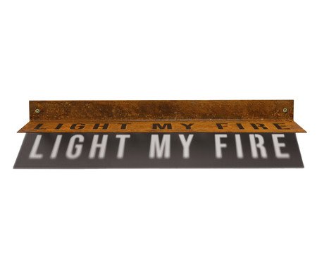 Placa em Ferro - Light My Fie | Westwing