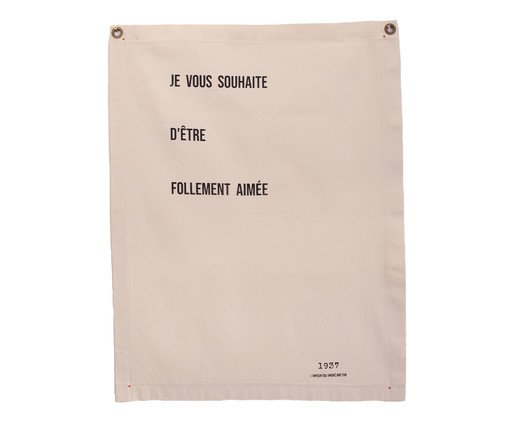 Canvas - Je Vous, Bege | WestwingNow