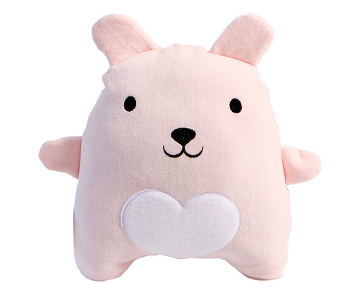 Almofada Kanin Spencer Plush - Rosa, Rosa | WestwingNow