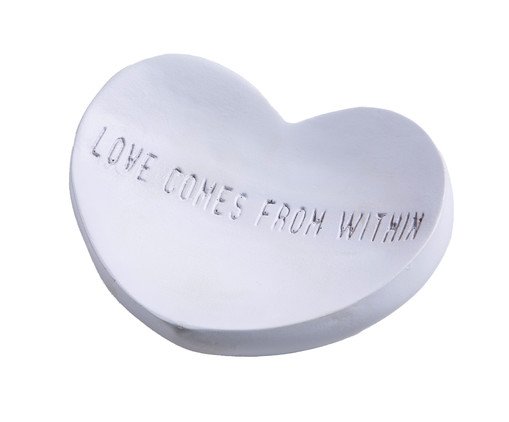 Coração Love Comes From Within, Branco | WestwingNow