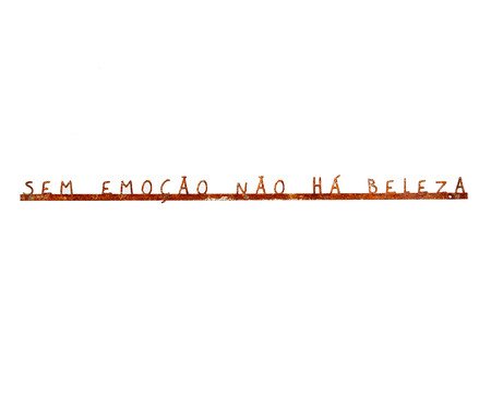 Frase de Ferro - Sem Emoção | Westwing