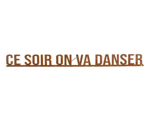 Frase de Ferro - Ce Soir On Va Danser, Marrom | WestwingNow