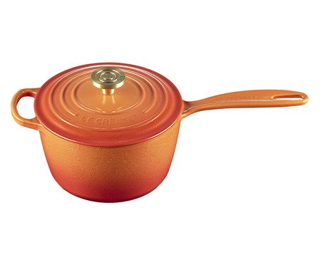 Panela Molheira com Pegador Dourado Signature Flamme Dorée - 18cm | Westwing