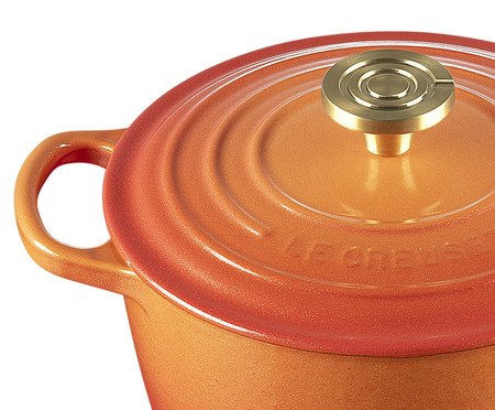 Panela Molheira com Pegador Dourado Signature Flamme Dorée - 18cm | Westwing