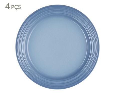 Jogo de Pratos Rasos Vancouver Chambray - 22cm | Westwing