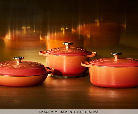 Caçarola Buffet Pegador com Dourado Signature Flamme Dorée - 30cm | Westwing