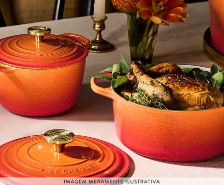 Caçarola Buffet Pegador com Dourado Signature Flamme Dorée - 30cm | Westwing