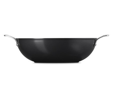 Wok com Alça Essential Preto - 32cm | Westwing