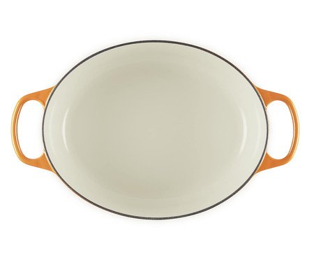 Panela Oval com Pegador Dourado Signature Flamme Dorée - 31cm | Westwing