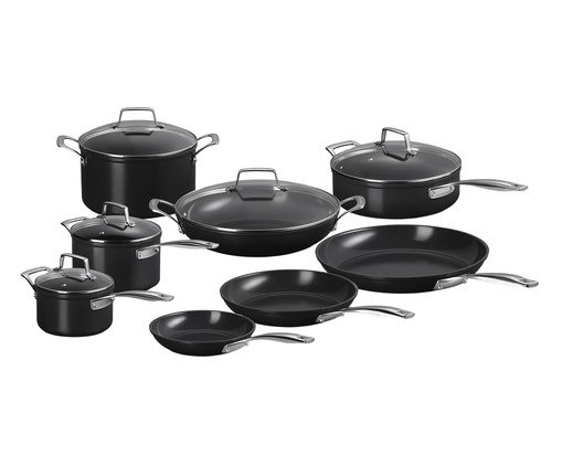Jogo de Panelas Essential Preto - 8pçs, black | WestwingNow