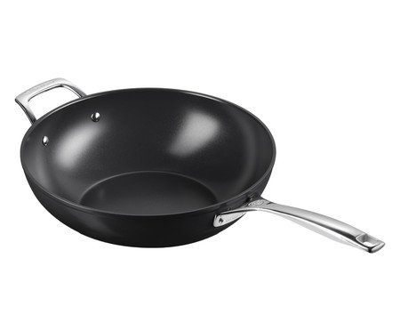 Wok com Cabo Essential Preto - 30cm | Westwing