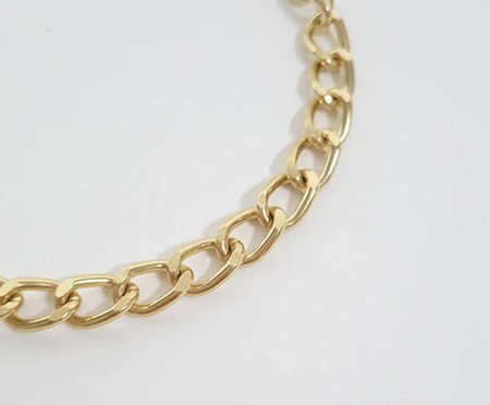 Choker Elos Bold Dourada | Westwing