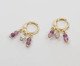 Argola Pedras Rosinha, Dourado | WestwingNow