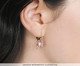 Argola Pedras Rosinha, Dourado | WestwingNow