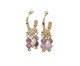 Argola Pedras Rosinha, Dourado | WestwingNow