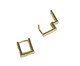Argola Quadrada PP, Dourado | WestwingNow