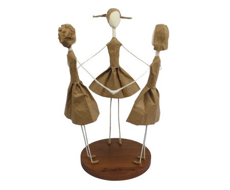 Escultura Ciranda Bege