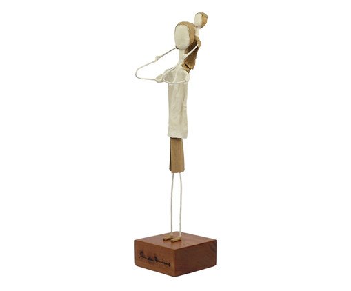Escultura Pai e Filho, Bege | WestwingNow