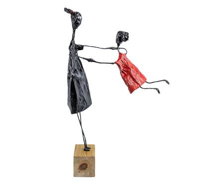 Escultura Mãe e Filha Vermelho - Média | Westwing
