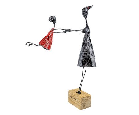 Escultura Mãe e Filha Vermelho - Média | Westwing