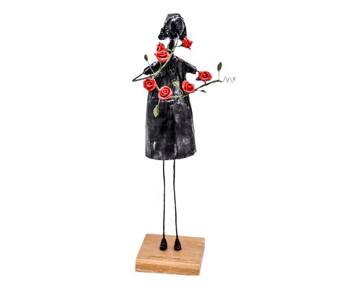 Escultura Falando Amor Preto, Colorido | WestwingNow