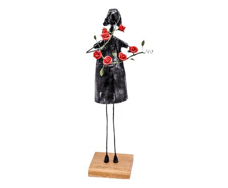 Escultura Falando Amor Preto