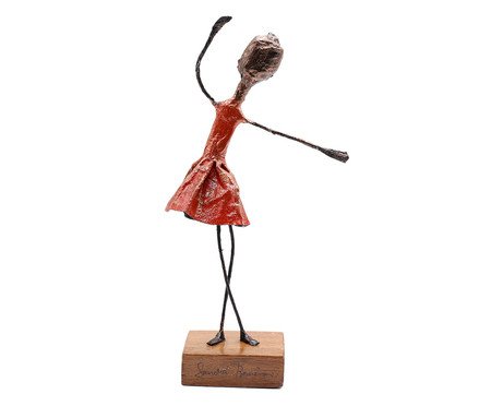 Escultura Bailarina Vermelha - Pequena | Westwing
