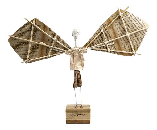 Escultura Ícaro, Marrom | WestwingNow