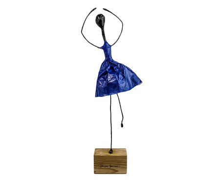 Escultura Bailarina Azul - Média | Westwing