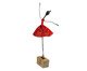 Escultura Bailarina Vermelha - Média, Vermelho | WestwingNow