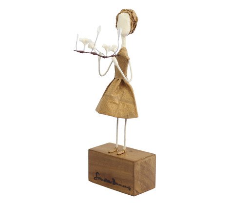 Escultura Sentindo Amor Bege - Pequena, Bege | WestwingNow