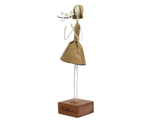 Escultura Falando Amor Bege, Bege | WestwingNow