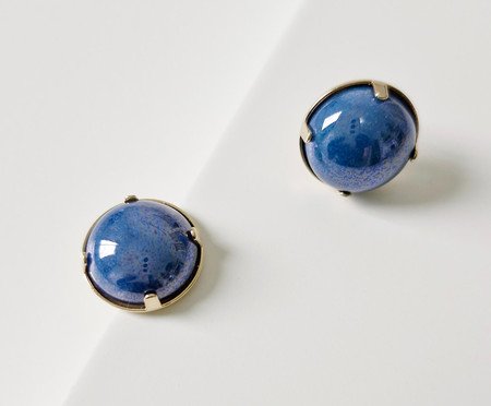 Brinco Lustre Azul Cobalto | Westwing