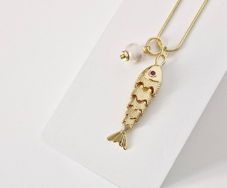 Colar Longo Peixe | Westwing
