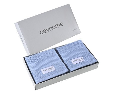 Jogo de Lavabo Boucle Blue Ice | Westwing